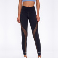 Leggings hauts à taille avec des leggings personnalisés de la forme de yoga de contrôle du ventre avec logo avec logo